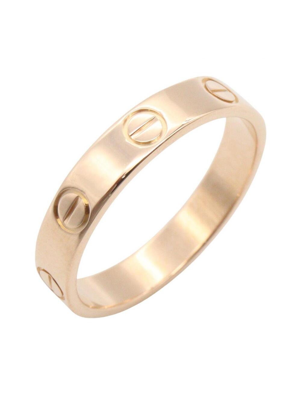 Cartier Mini Love Ring 18Kpg Pink Rose #309592C13B